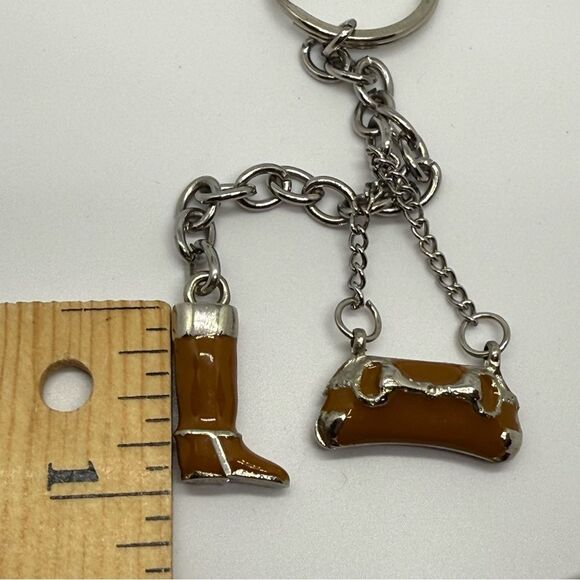 Dressage boot and bit key chain purse charm - Picture 2 of 3